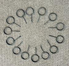 MILITARY PULL RINGS & PINS For BOONIE HAT, KEY RINGS ETC QTY. (14) ORIGINAL USGI picture