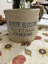 Vintage Clover Blossom Cottage Cheese Crock picture