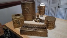Matson Ormolu Filigree Metal Hollywood Regency COLLECTION. picture