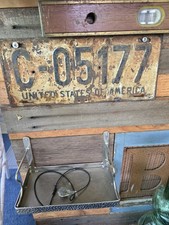 1948 US FORCES in GERMANY License Plate Tag MILITARY picture