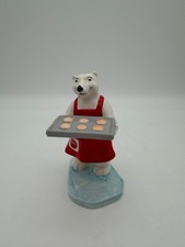 1997 Coca Cola “Bear with Tray of Cookies” Figurine picture