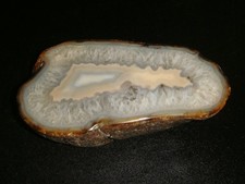 EXCEPTIONAL OLD BRAZILIAN AGATE FACE POLISHED DISPLAY SPECIMEN 4 1/2 POUNDS picture