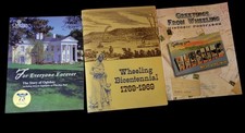 Wheeling WV 3 Historical Books, Bicentennial 1769-1969, Oglebay, Postcards picture