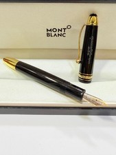 Vintage Montblanc Meisterstuck 149 Jumbo Black Golden Fountain Pen - Golden Trim picture