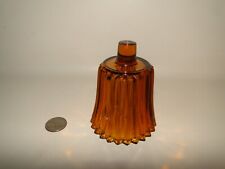 Amber Ribbed Votive Cup Glass Candle Holder  picture