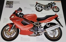 Ducati Motorcycle Bike Picture Photo Sheet Original Vtg Moto Wall Art  picture