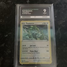 Pokémon TCG Rayquaza SWSH029 2020 Black Star Promo Holo ACE Graded 9 #1024484 picture