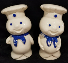 Pillsbury doughboy Ceramic Salt & Pepper Shaker,Slight Line on one,SEE PIctures picture