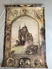 Vintage 1988 Jimmy Cauty Lord of the Rings Poster Tolkien Ideal Decor 24x36 picture