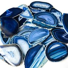Blue Agate Slices: 2.5-3.75