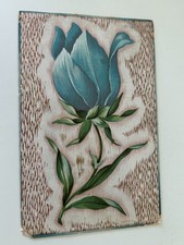 Big Blue Tulip Flower Floral Tulips Postcard picture