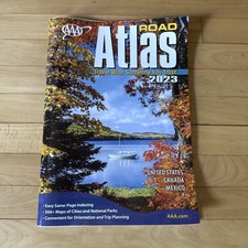 AAA North American Road Atlas 2023 Edition United States Canada Mexico 15”X11” picture