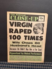 1970 Sept 14th National Close-Up Newspaper, Wife Chops Off Husbands Head  (10U) picture