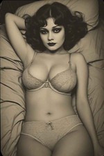 Vintage Risque Pin-Up 4x6 Photo picture