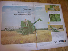 VINTAGE OLIVER CORP ADVERTISING PAGES -OLIVER  # 25  SP COMBINE -1961 picture
