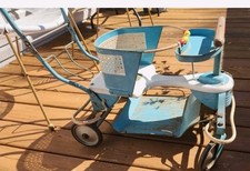 Vintage 1940s Taylor-Tot Reclining Baby Walker Stroller picture