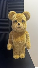 Medicom Toy Bearbrick Ted 2-Pack Brown/Yellow Plastic Art Toy Figures 2016 1000% picture