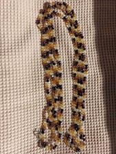 500 Bead Tasbih - Handmade Islamic Masbaha Prayer Beads Black Yellow White picture