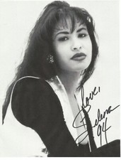 SELENA QUINTANILLA 8.5X11 SIGNED PHOTO AUTOGRAPH SIGNATURE MEXICO MEXICAN POSTER picture