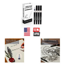 Calligraphy Pen Set Soft and Hard Tips 4 Pack Creative Drawing Signature Ink picture