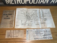 PERSONAL CONDUCT SOLDIER TRAVEL TICKET NOTICE MAP OF RECEPTION CENTER MESS HALL picture