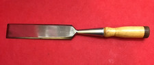 VINTAGE WINSTED EDGE TOOL WORKS  1 1/2” WOOD CHISEL, 13 5/8” LONG-U.S.A. picture