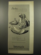 1955 Tiffany & Co. Advertisement - Sterling Swan Dish, Shallow Dish, Pitcher picture