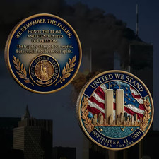 September 11th Challenge Coin Commemorative History Collectable Remember 1-pc picture