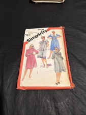 VTG Simplicity Pattern 5901, Pullover Dress Misses Sz: 20-22-24 Half Sizes UC picture