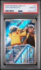 Captain Pikachu 07 Pokemon Chinese PSA 10 picture