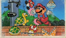 Vintage 1985 Super Mario Bros Menko Card Nintendo Baseball Game Japan picture