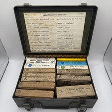 Vintage Bell System First Aid Kit Military Box Style WWII 1960s With Contents picture