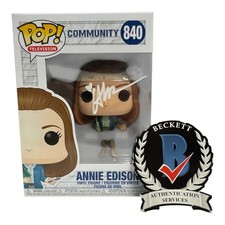 Alison Brie Signed Autograph Community Funko Pop 840 Beckett BAS Annie Edison picture