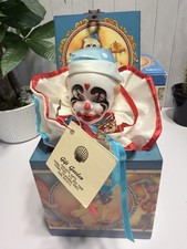 Vintage 1985 Enesco Willie The Clown Musical Jack In Box Medium Circus Decor picture
