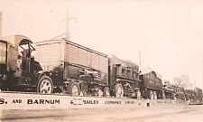 Vintage Photo Of Ringling Bros. & Barnum Bailey Circus, Loaded Rail Cars. #-3917 picture