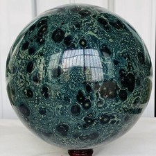Natural Eye Green Kambaba Jasper Stromatolite Crystal Sphere Ball 8920G picture