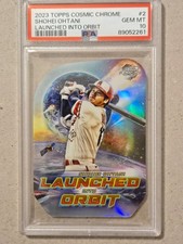 2023 TOPPS COSMIC CHROME LAUNCHED INTO ORBIT #2 SHOHEI OHTANI PSA 10 picture