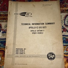 Vintage NASA Apollo 12 Technical Info Summary 1966 picture