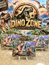 3 Pk Dino Zone Sydney Sweeney Cracked Ice Custom Novelty Baby Triceratops Cards picture