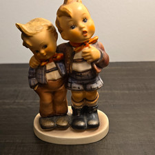 Goebel Hummel M.I. Hummel Two Boys Friendship Porcelain Hand Painted Figurine picture