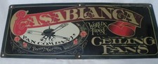 Casa Blanca Thick Porcelain Sign - Worlds Finest Ceiling Fan Pasadena California picture