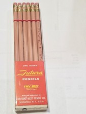 Vintage Futura Pencils TRY-REX HARD 3 NOS Sealed Dozen Richard Best Co  picture