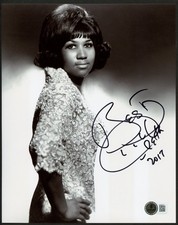 Aretha Franklin signed autograph 8x10 Photo Gospel Singer BAS Full Letter picture