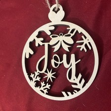 New Wood Cutout Christmas Ornament