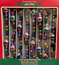 Christopher Radko Shiny Brite Christmas Ornament Garland 7 ft picture