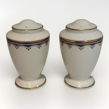 Vtg Lenox Weymouth Estates Salt and Pepper Shakers with Stoppers Set of 2 USA picture