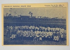 Brooklyn National League Baseball Team Photo Reprint Vintage Postcard picture