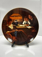 Norman Rockwell “Father’s Help” Collector Plate – Knowles – COA & Original Box picture