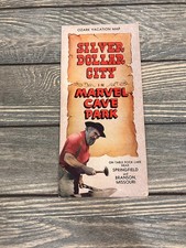 Vintage Silver Dollar City Marvel Cave Park Branson MO Ozark Map Brochure picture