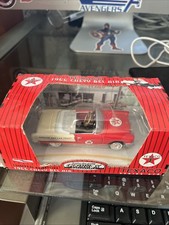 BEL AIR 1955 CHEVY PEDAL CAR RED LTD ED BANK GEARBOX TEXACO 03506 NEW. picture